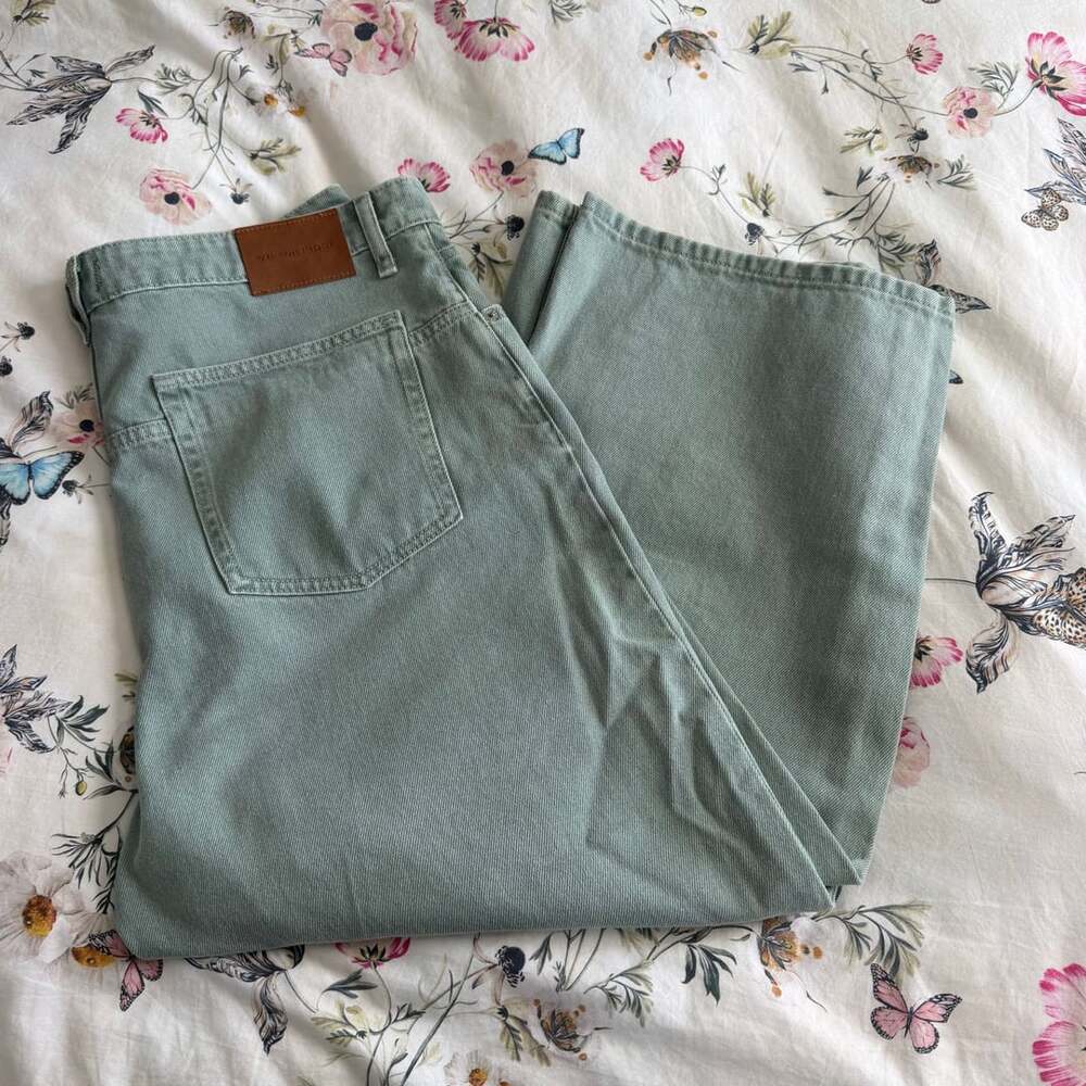 Free People We The Free Deep Trance Dropped Boyfriend Jeans Green Eyes